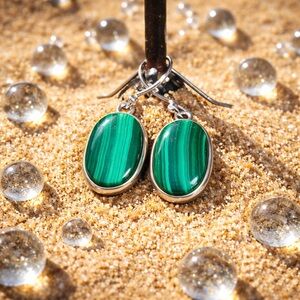 Malachite Earrings